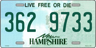 NH license plate 3629733