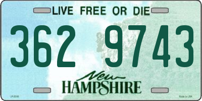 NH license plate 3629743