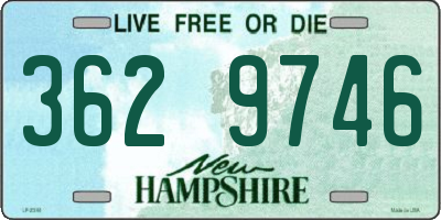 NH license plate 3629746