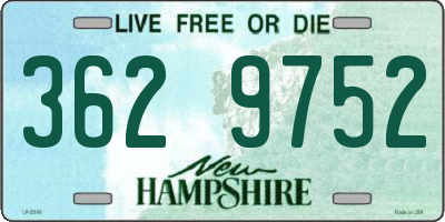 NH license plate 3629752
