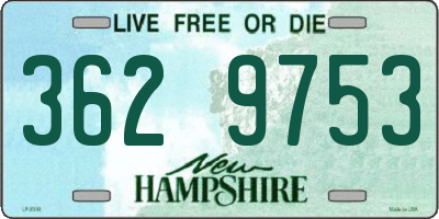 NH license plate 3629753