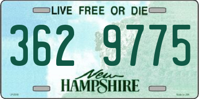 NH license plate 3629775