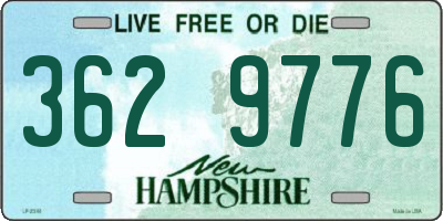 NH license plate 3629776