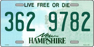 NH license plate 3629782