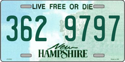 NH license plate 3629797