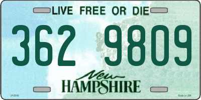 NH license plate 3629809