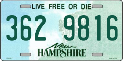 NH license plate 3629816