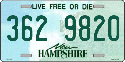 NH license plate 3629820