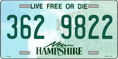 NH license plate 3629822