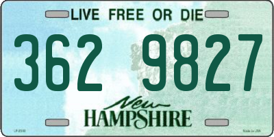 NH license plate 3629827
