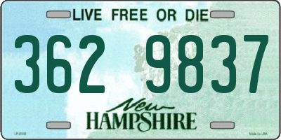 NH license plate 3629837