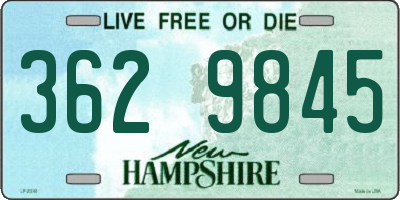 NH license plate 3629845