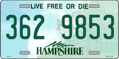 NH license plate 3629853