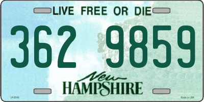 NH license plate 3629859