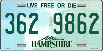 NH license plate 3629862