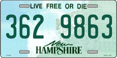 NH license plate 3629863