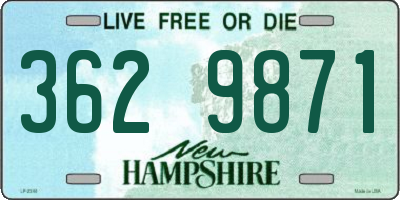 NH license plate 3629871