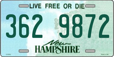 NH license plate 3629872