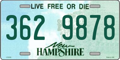 NH license plate 3629878