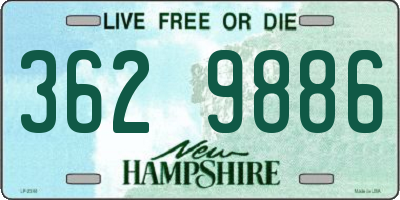 NH license plate 3629886