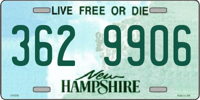 NH license plate 3629906