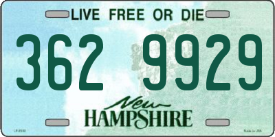NH license plate 3629929