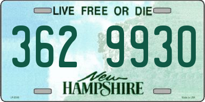 NH license plate 3629930