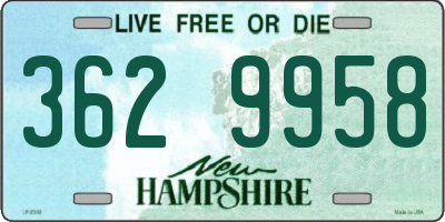 NH license plate 3629958