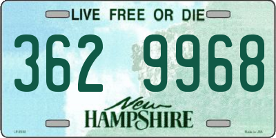 NH license plate 3629968