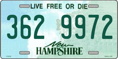NH license plate 3629972
