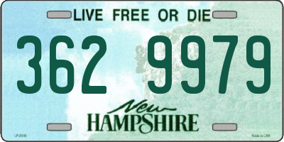 NH license plate 3629979