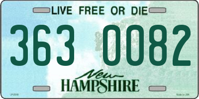 NH license plate 3630082