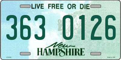 NH license plate 3630126