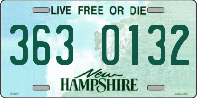 NH license plate 3630132