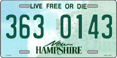 NH license plate 3630143