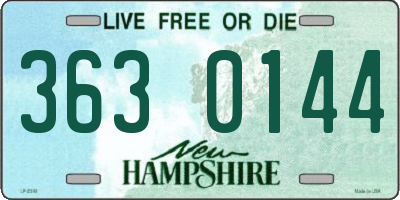 NH license plate 3630144