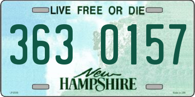 NH license plate 3630157