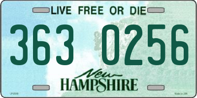 NH license plate 3630256
