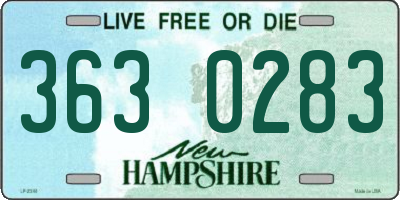 NH license plate 3630283