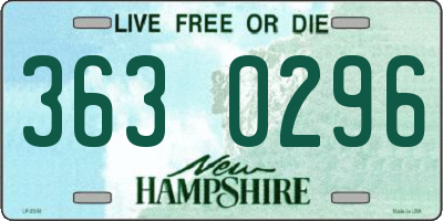 NH license plate 3630296