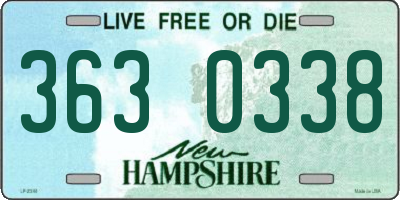 NH license plate 3630338