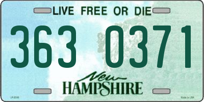 NH license plate 3630371