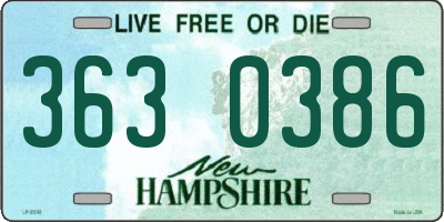 NH license plate 3630386