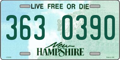 NH license plate 3630390