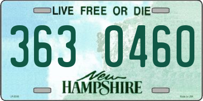 NH license plate 3630460