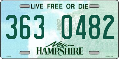 NH license plate 3630482