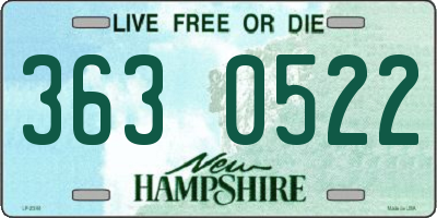 NH license plate 3630522