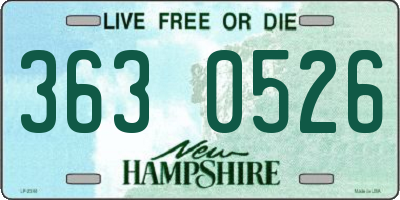NH license plate 3630526