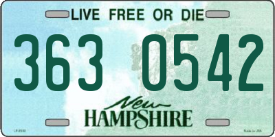 NH license plate 3630542