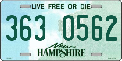 NH license plate 3630562